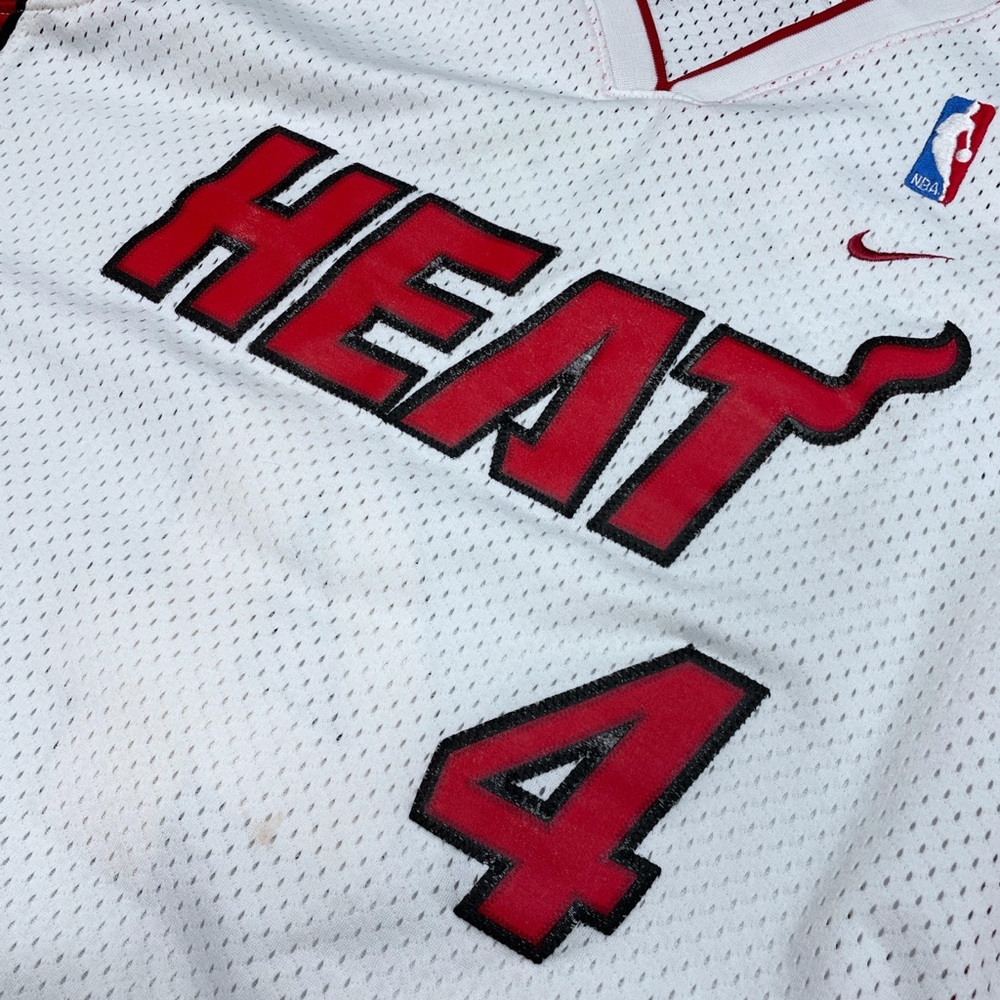 Nike Caron Butler Miami Heat Swingman Jersey Large Vintage Stitched White Hot - Picture 4 of 11